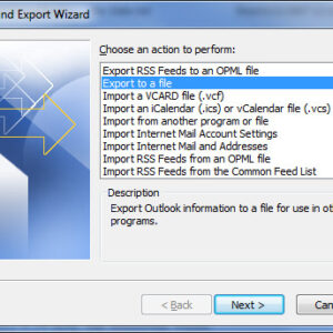 Exporting Your Outlook Email to a PST File