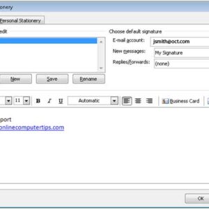Create an Outlook Email Signature