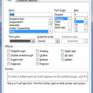 Change the Default Font for New Word Documents