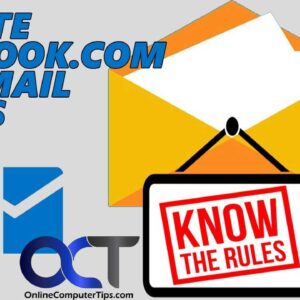 Creating rules in the Outlook.com webmail