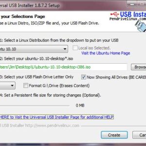 Boot to or Install Linux from a USB Flash Drive with Universal USB Installer