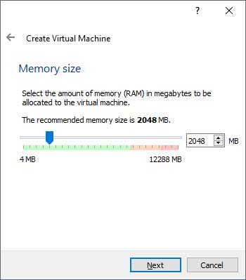 VirtualBox RAM