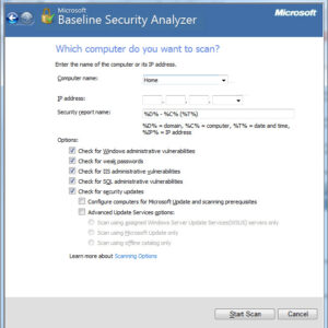 Microsoft Baseline Security Analyzer