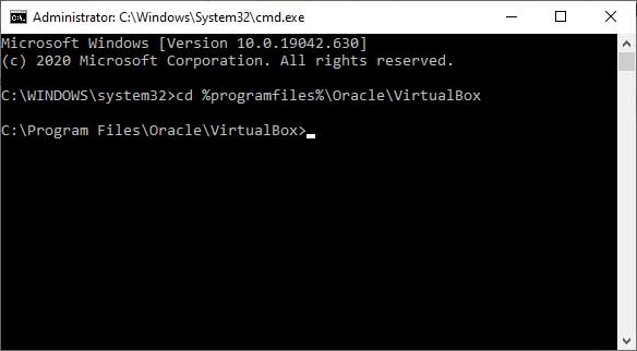 VirtualBox command line