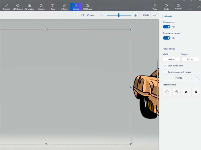 Create Transparent Background With Paint 3D