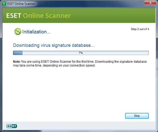 ESET Online Virus and Spyware Scanner