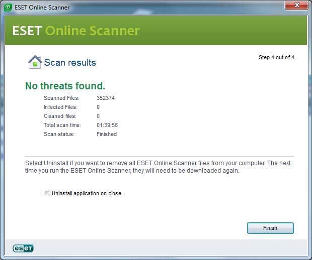ESET Online Virus and Spyware Scanner