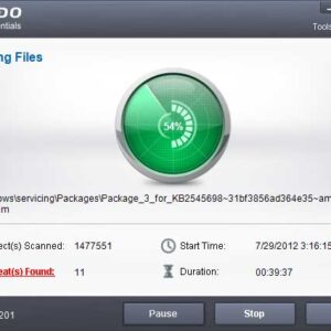 Comodo Cleaning Essentials Security Spyware Scanner