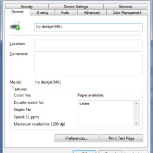 Printer Sharing in Windows