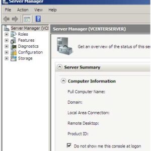 Disable Server Manager from Loading at Startup in Windows 2008 Server