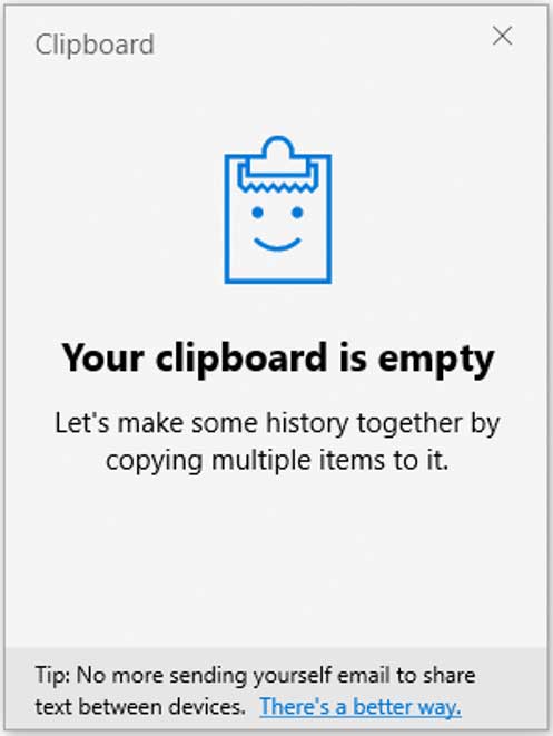 Windows Clipboard History