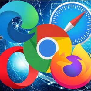 Popular web browser logos