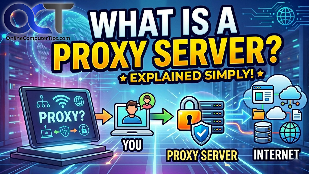 Proxy Server Computer Networks What is a Proxy Server and How Does it Work - Online Computer Tips