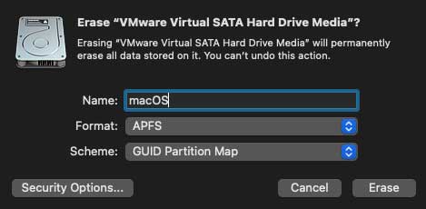 macOS erase hard drive