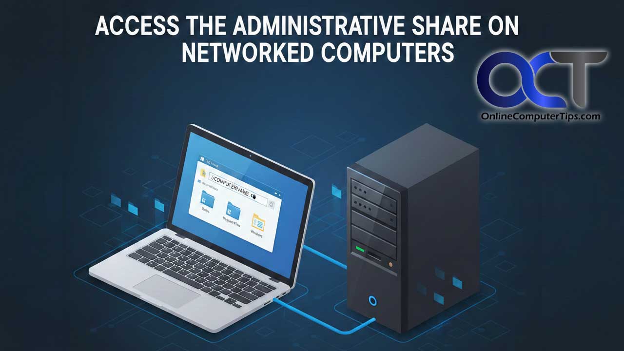How to Access the Administrative Share on Networked Computers - Online ...