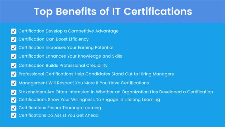 Benefits of IT certification