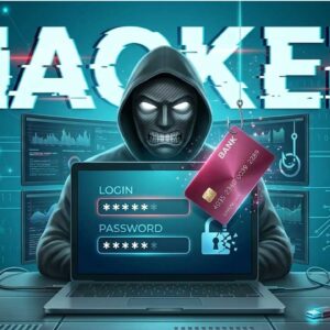 Hacker stealing credit card