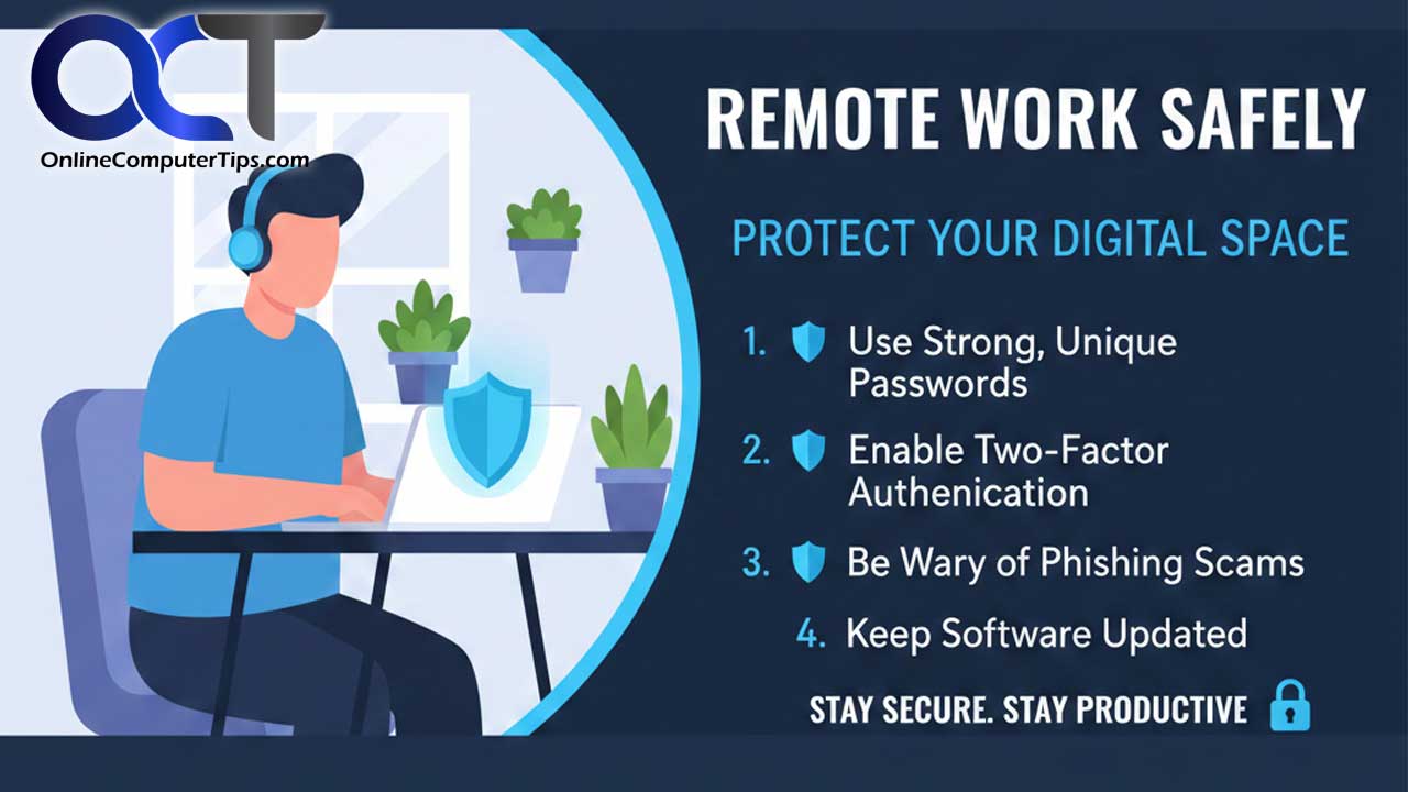 Remote Work Fun Safety Tips Business Security Practices for Remote Workers - Online Computer Tips