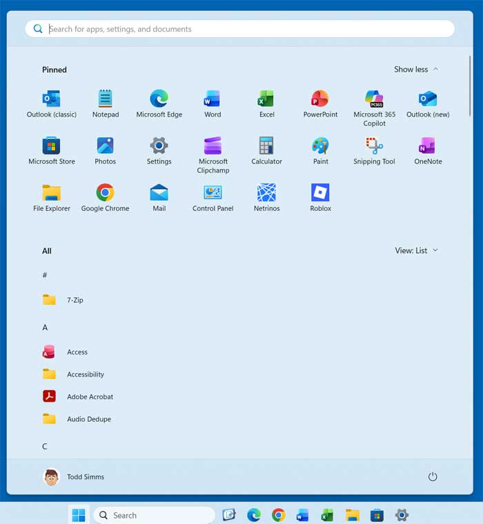 Installed app from Microsoft Store