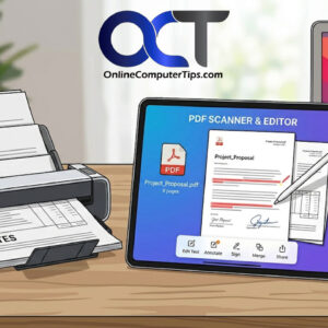 PDF document scanner and editor