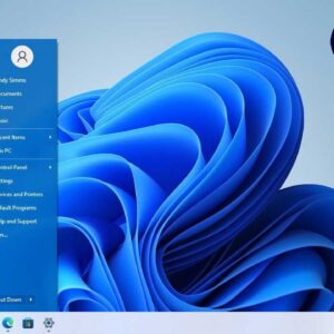 Windows 11 with a Windows 7 sytle start menu