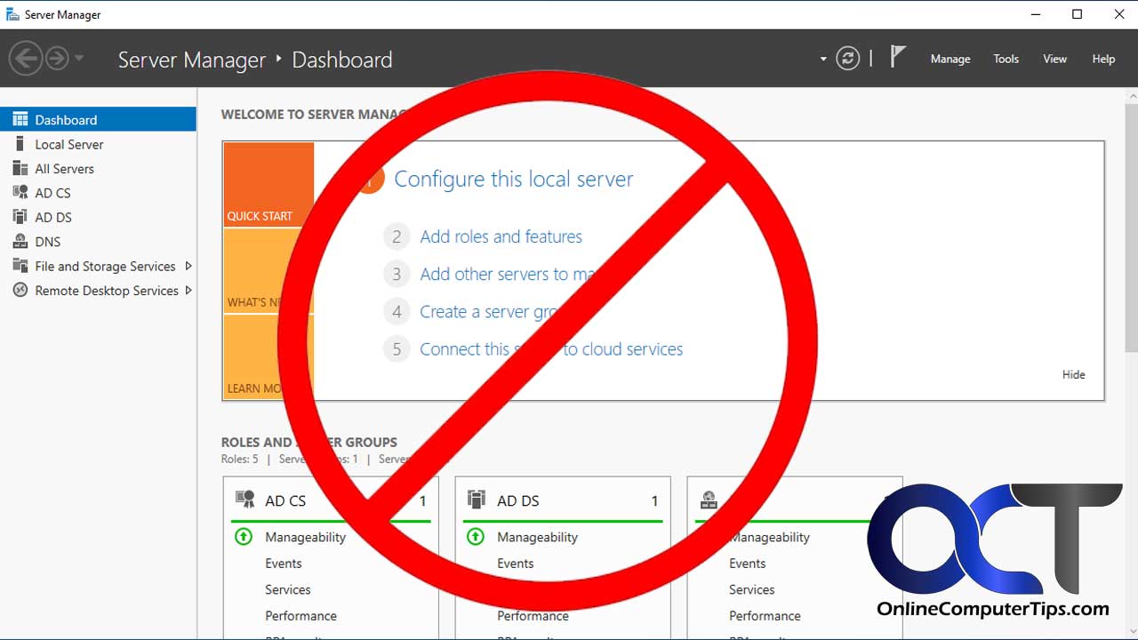 Disable Server Manager from Loading at Startup in Windows Server ...