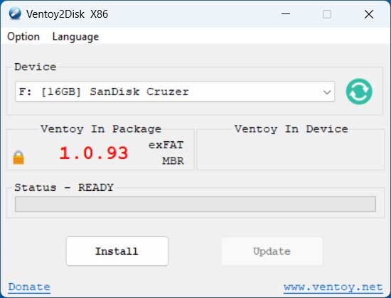 Ventoy Bootable Flash Drive Utility