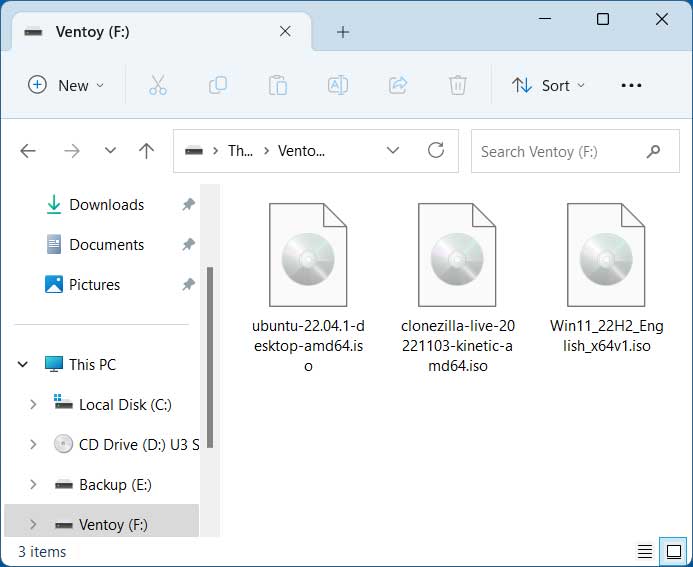 Ventoy Drive Image Files