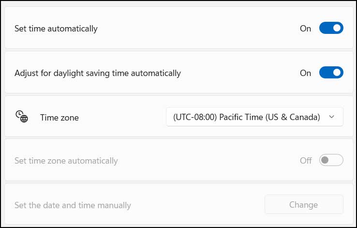 Fix the Set Time Zone Automatically Greyed Out Issue in Windows