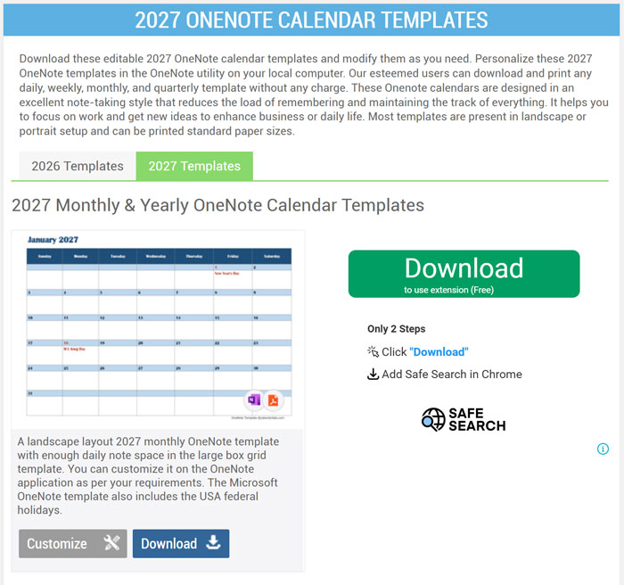 Calendar Labs website