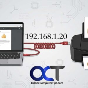 IP address connected printer