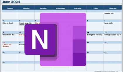 Insert an Editable Calendar into a OneNote Page