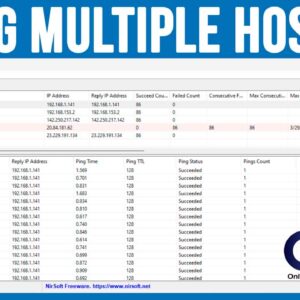 Ping multiple network hosts at once