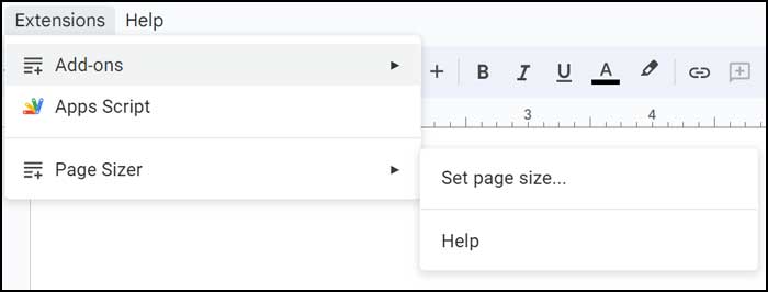 Set a Custom Paper Size in Google Docs Using Page Sizer