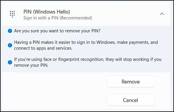 How to Remove the Windows Hello PIN So You Can Login with Your Password