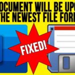 Fix for the Microsoft Word Your Document Will be Upgraded to the Newest File Format Save Message