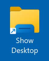 Show Desktop icon