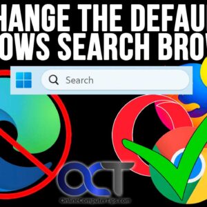 How to Change the Default Browser Used When Searching from the Windows Taskbar Search Box