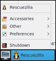 Rescuezilla shutdown option