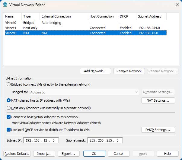 How to Configure Unique Host-Only Networks for VMs with VMware Workstation