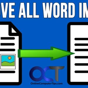 Removing all of the images from a Word document