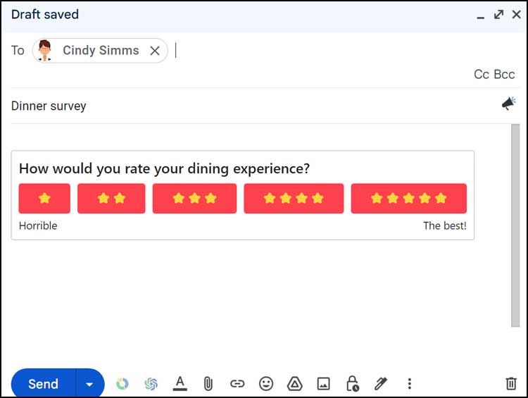 How to Add Polls or Surveys to Gmail Emails for Free