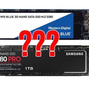M.2 and NVMe SSD hard drives