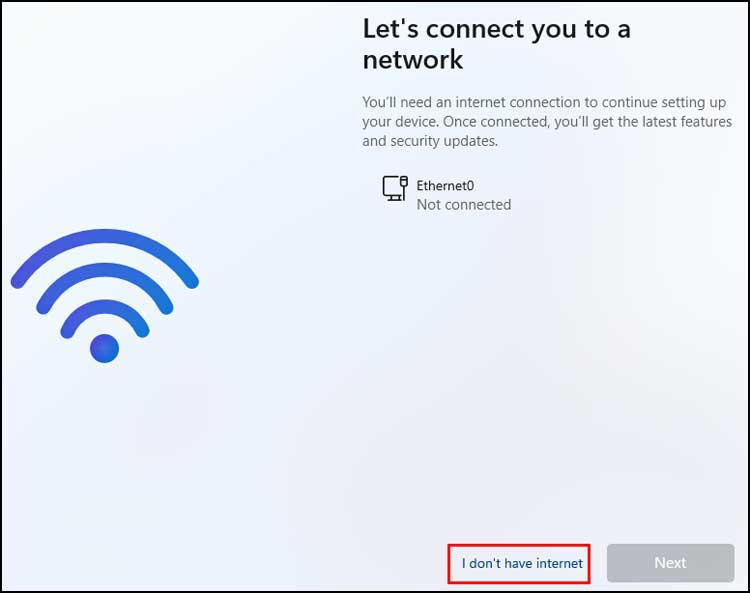 How to Install Windows with a Local Account or with no Internet Connection