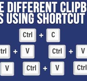 Setup Shortcut Keys to Paste Selected Clipboard Items as Needed
