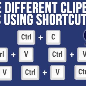 Setup Shortcut Keys to Paste Selected Clipboard Items as Needed