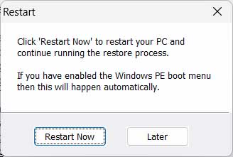 Windows PE Boot Menu