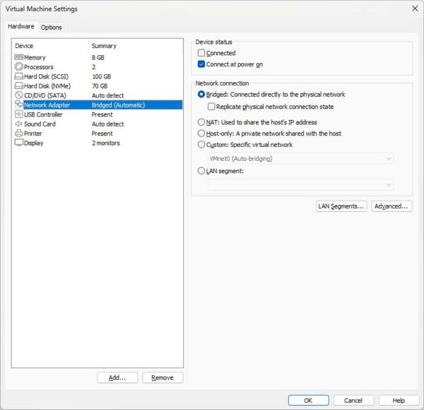 How to Fix the Bridged Connection Not Working Issue in VMware Workstation