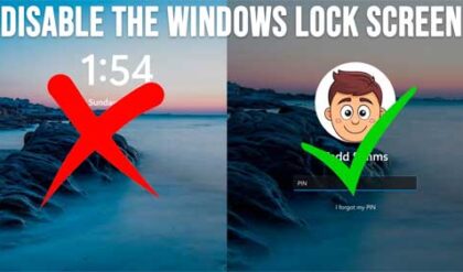 How to Disable the Windows Lock Screen & Go Right to the Login Prompt