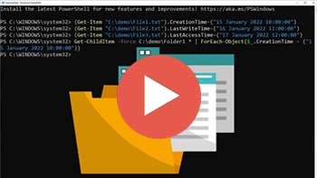 Video - How to Change File and Folder Date & Time Attributes Via the Command Line